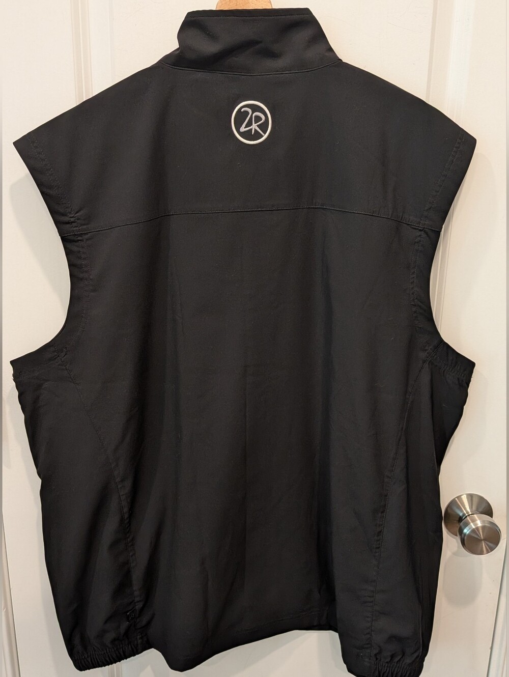 Zero Restriction Mens Full-Zip Windproof Golf Vest Size 2XL XXL Black zip pocket